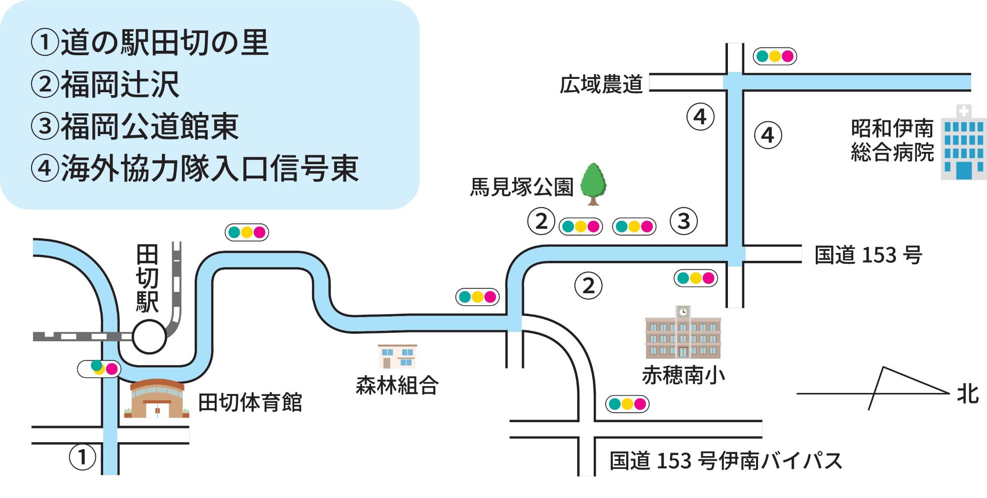 病院線運行路線図