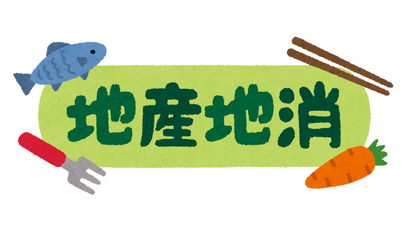 地産地消のテキスト