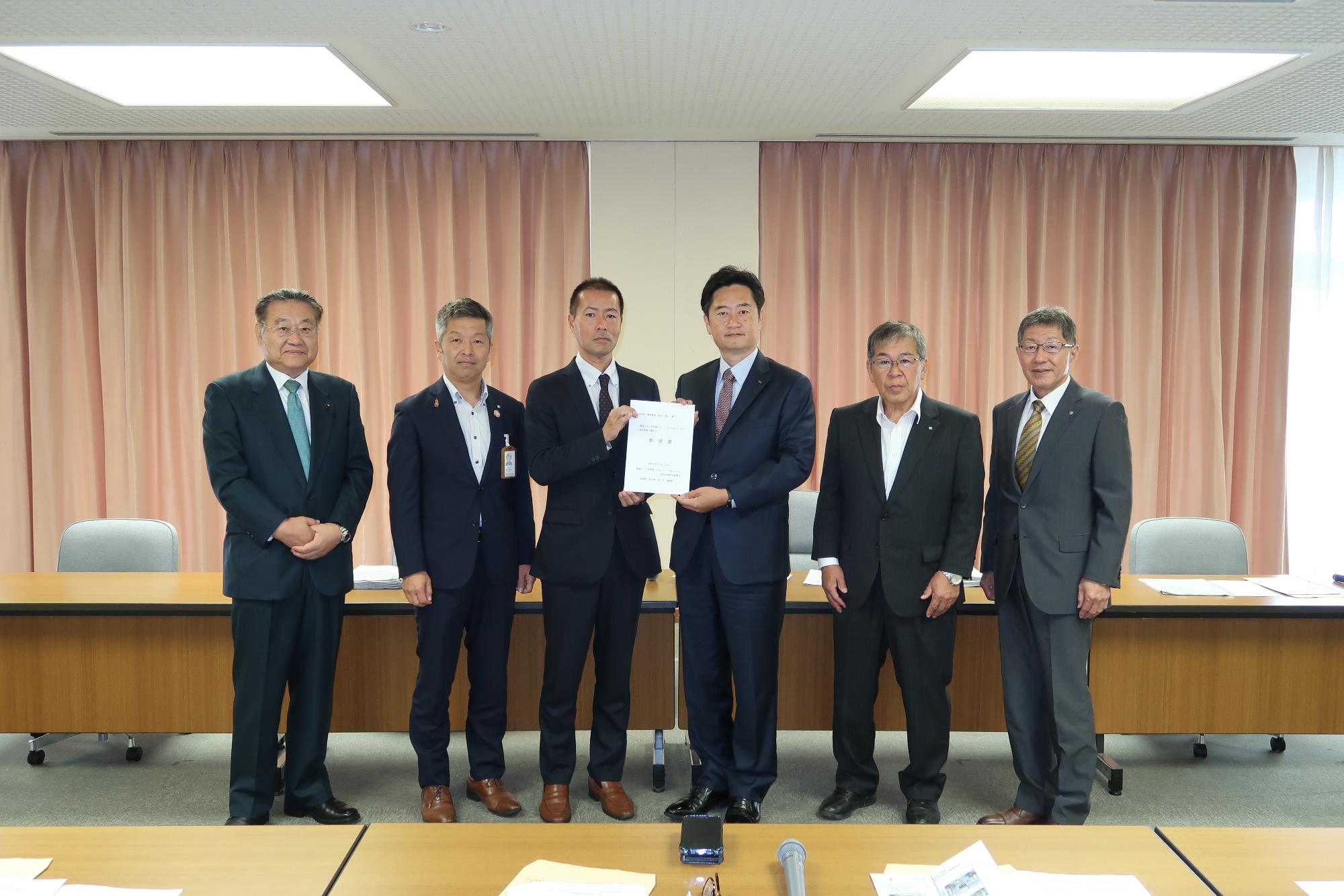 長野県新田建設部長への要望